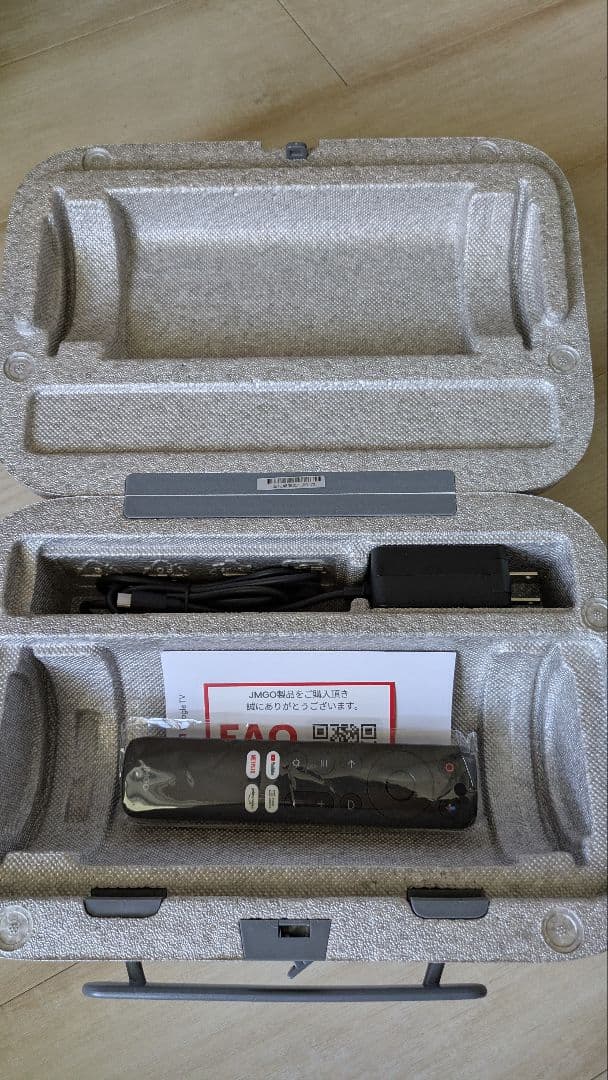 JMGO PicoFlix プロジェクター本体　充電器　リモコン　ケース付き