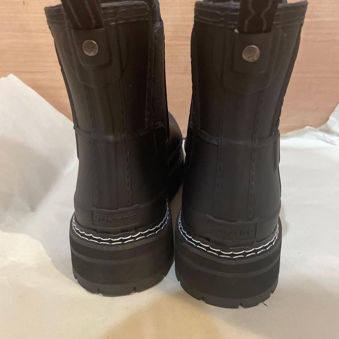 美品　HUNTER ハンター　リファインドステッチ チェルシーブーツ　黒　UK5