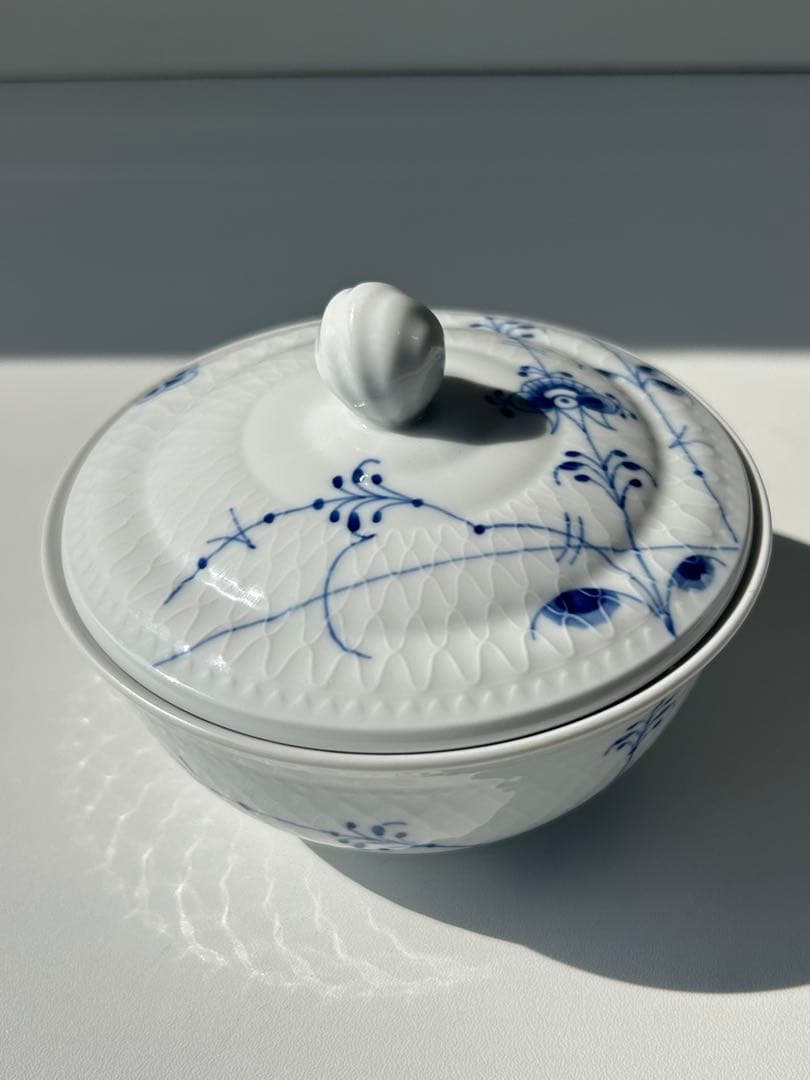 ロイヤルコペンハーゲン ブルーパルメッテ ボウル 174 / フタ 173 ペア