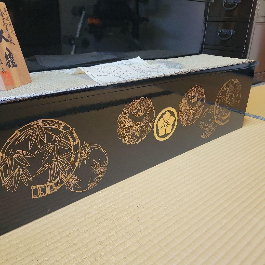 【名工✨鈴甲子雄山作】五月人形 子供武者 漆 木製畳棚 平安時代 大鎧 雄山