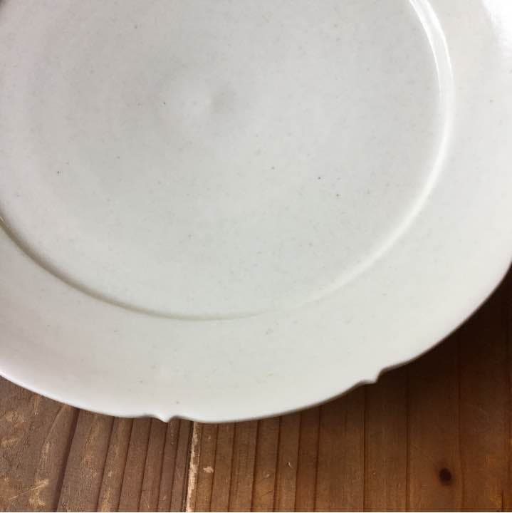 阿部春弥 Abe Haruya 白磁 輪花 皿 白いうつわ デルフト　伊藤聡信