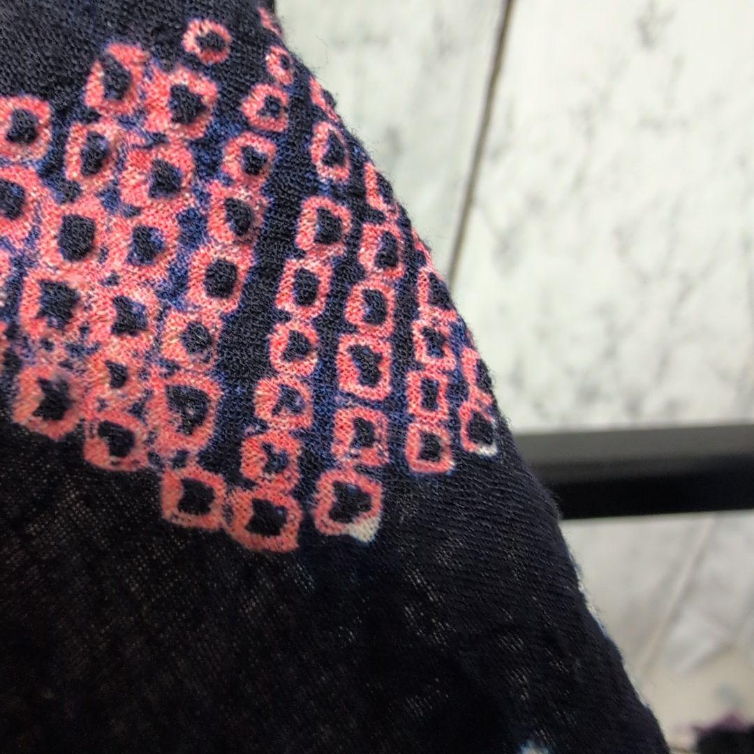 はな様ご購入有松絞り　向日葵の様な柄行 　ひろ衿