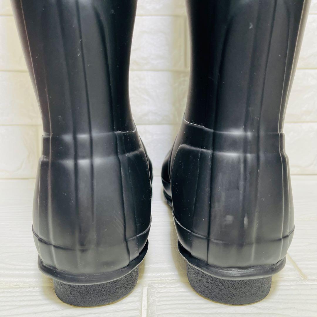 【極美品】HUNTER レインロングブーツ ブラック UK6 25cm 長靴