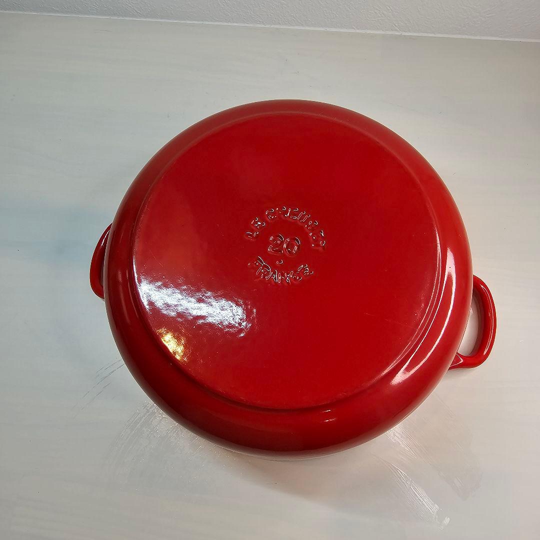 ル・クルーゼ レッド LE CREUSET 20cm シルバーツマミ