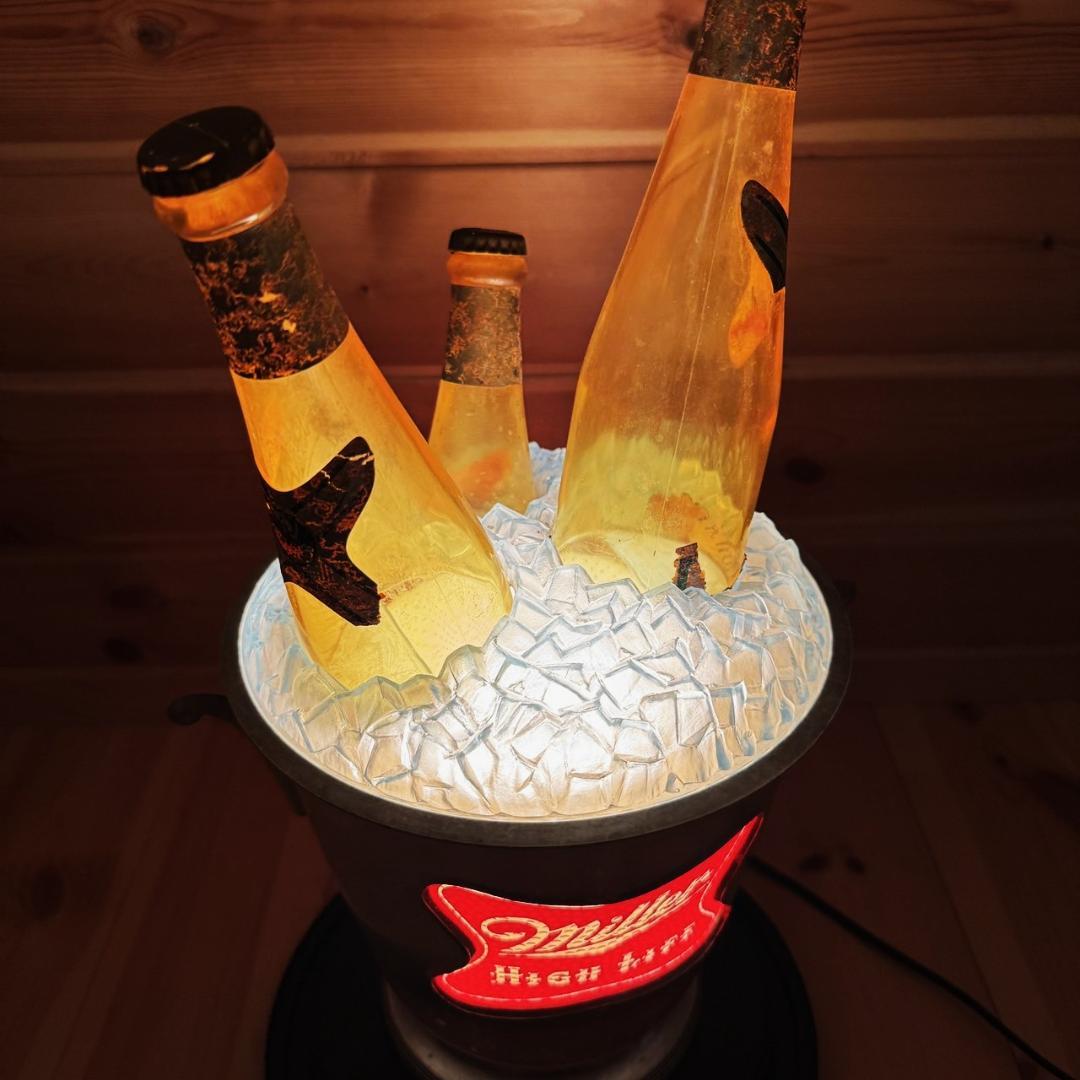 MILLER HIGH LIFE BEER ビール ライトサイン ミラー 回転