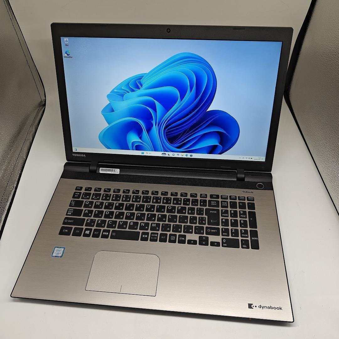 【東芝】T67 高性能i7 SSD512GB 16GB 17.3インチノートPC