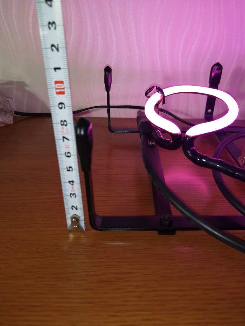 ネオンサイン OPEN サイン ピンク 本物ネオン管 フレーム入り ◎バー 看板