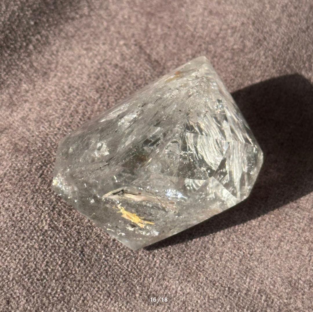 【水入り 水晶】アイリス クォーツ フリーフォーム エンハイドロ リモナイト