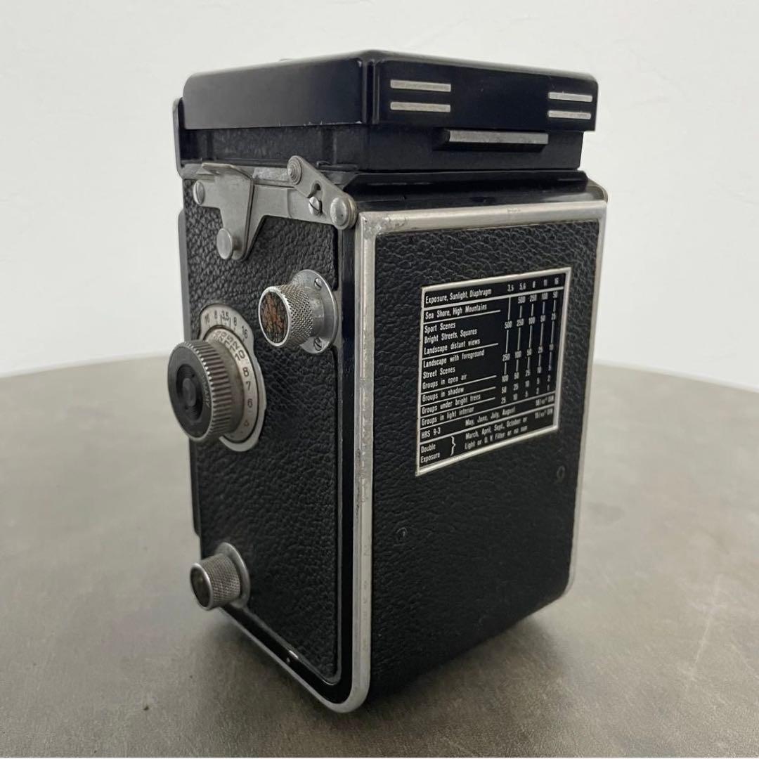 Rolleiflex 二眼レフカメラ ジャンク品 レザーケース付き パーツ取り