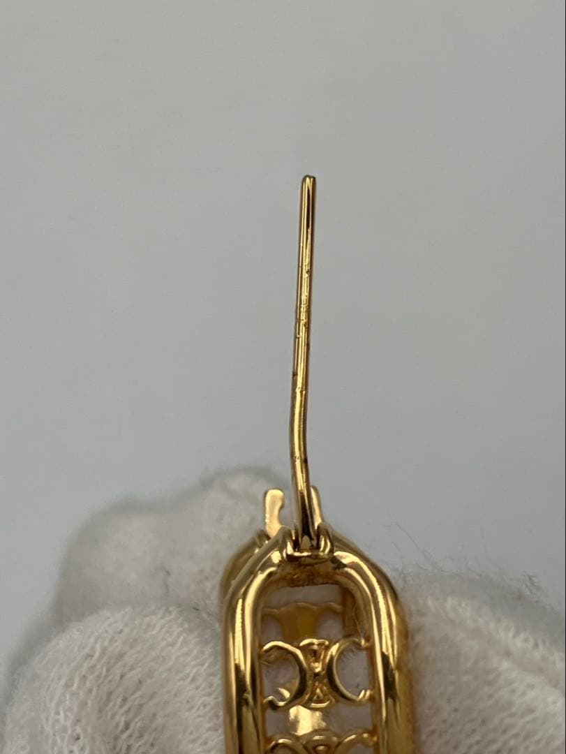 【片耳のみ】CELINE セリーヌ マカダム ピアス