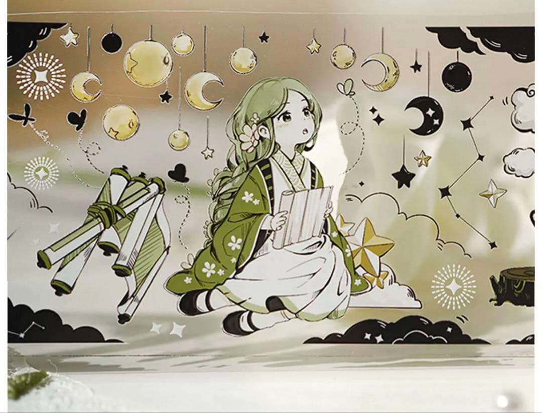 风见幸山《修月人》海外マスキングテープ　マステ 【2246】