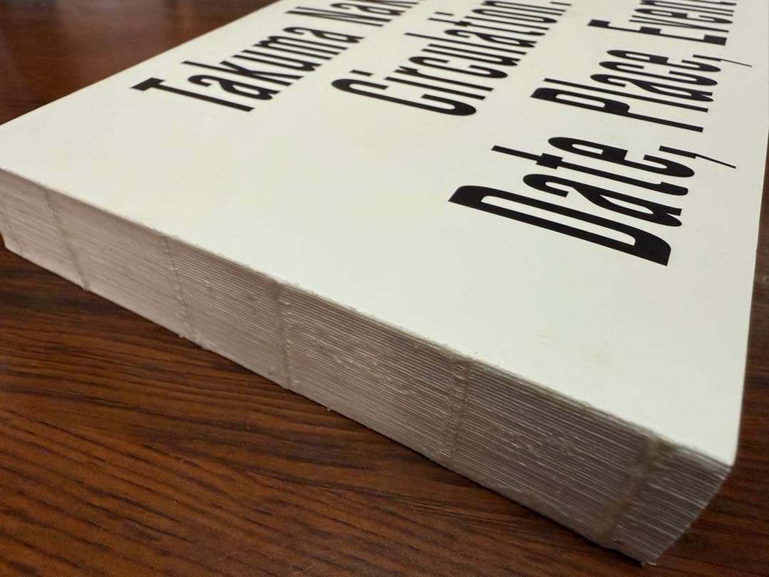 「サーキュレーション-日付、場所、行為」　中平卓馬　写真集