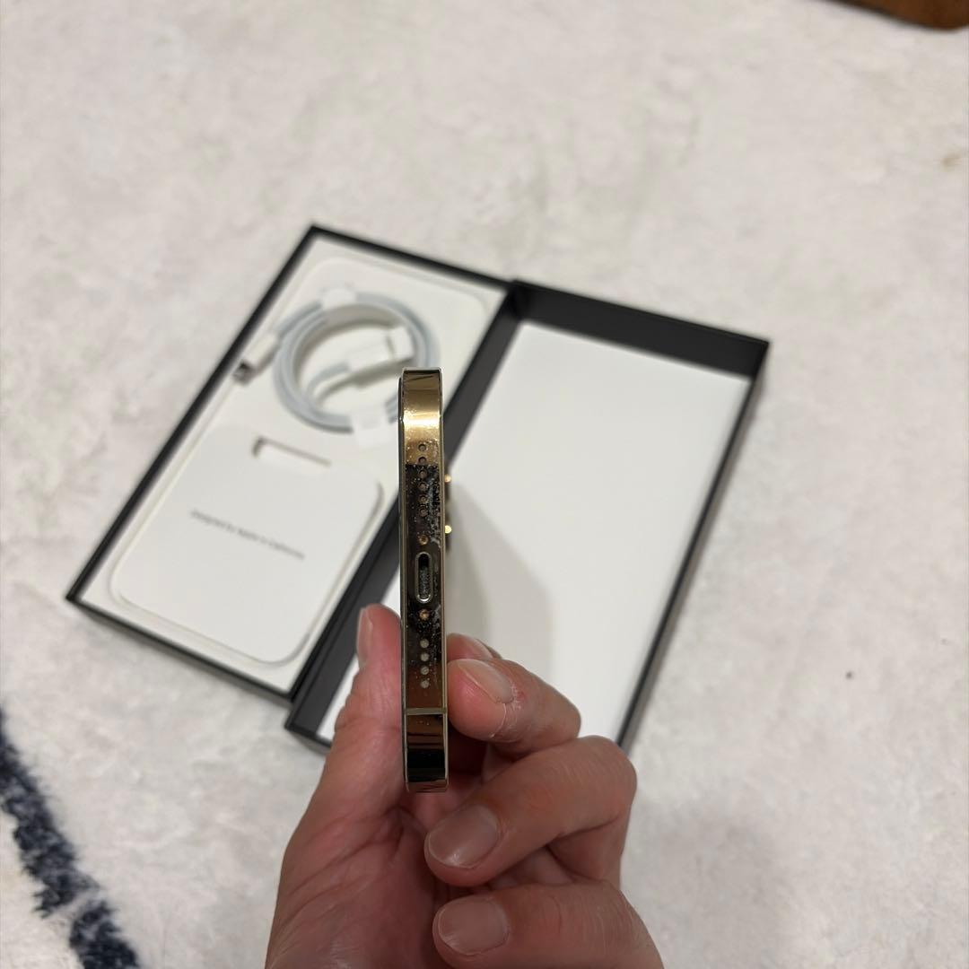 美品！iPhone 12 ProMax ゴールド 本体 256gb