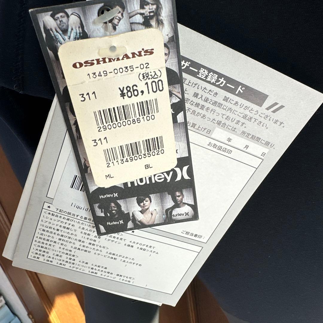 Hurley BLACK LIST ウェットスーツ 5/3mm フルスーツ