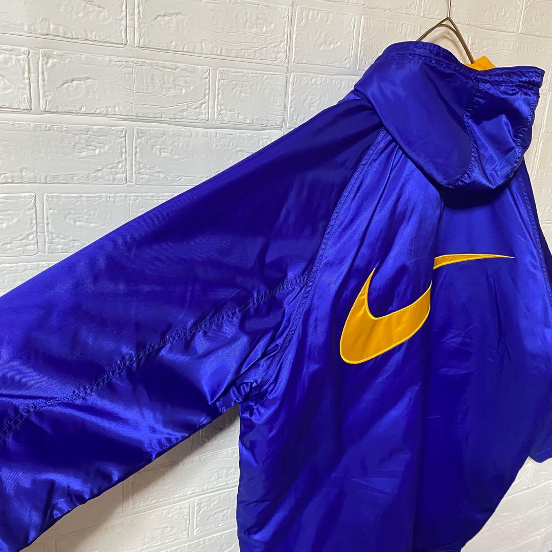 【デッドストック品】NIKE 90s白タグ　バックロゴ中綿ナイロンジャケット