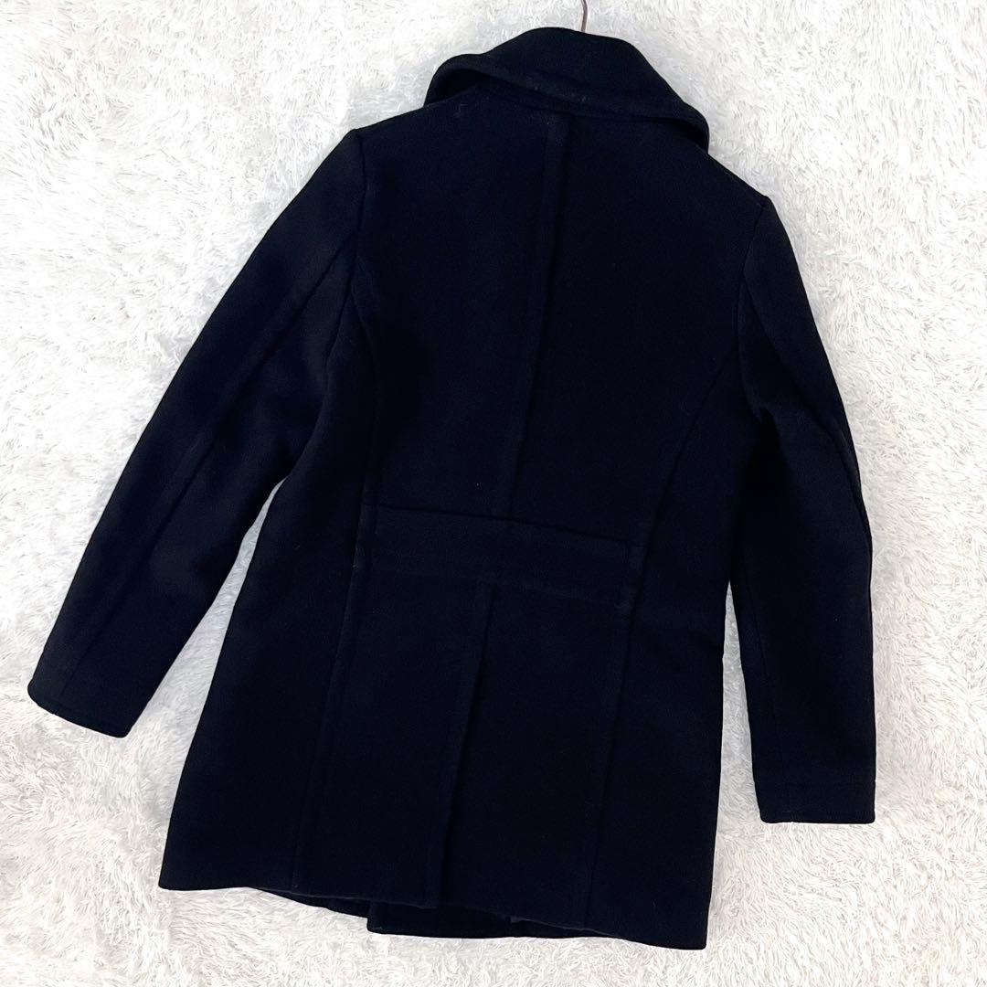 ドゥーズィエムクラス ウールメルトン Pコート キルティング 金ボタン 38