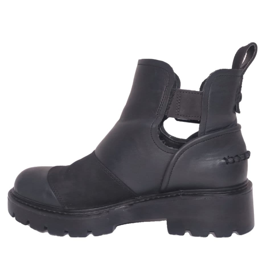 ✨美品✨UGG アグ　Stocktonブーツ　24cm　本革　ブラック