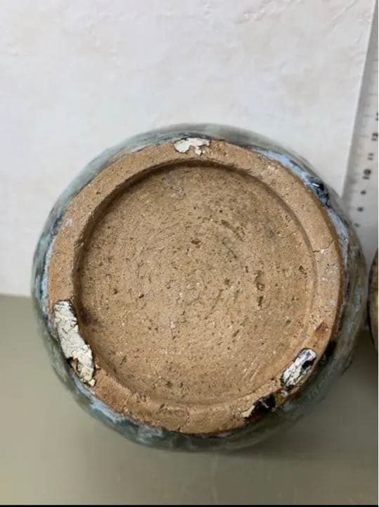 中国漢緑釉鹤文陶器　骨董　発掘品　古美術コレクション唐物　アンティーク江戸青磁