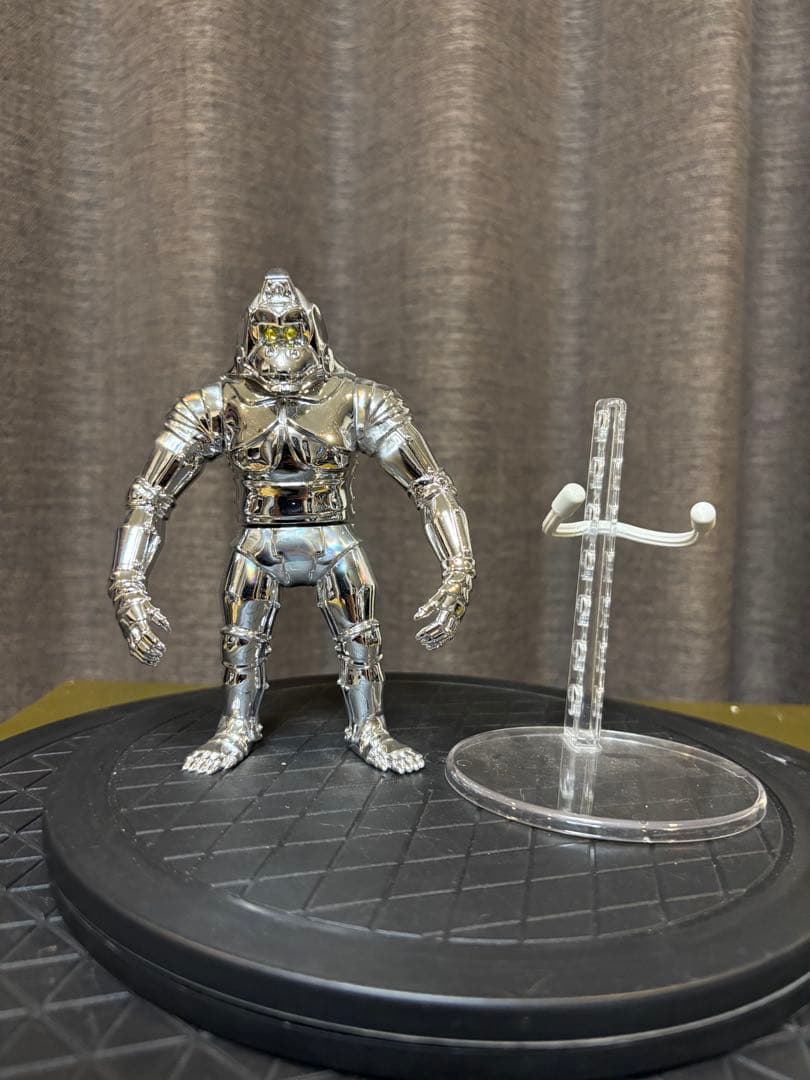 ワタ メカニコング 鏡面クロームメッキ仕様 ソフビ フィギュア オマケ付き