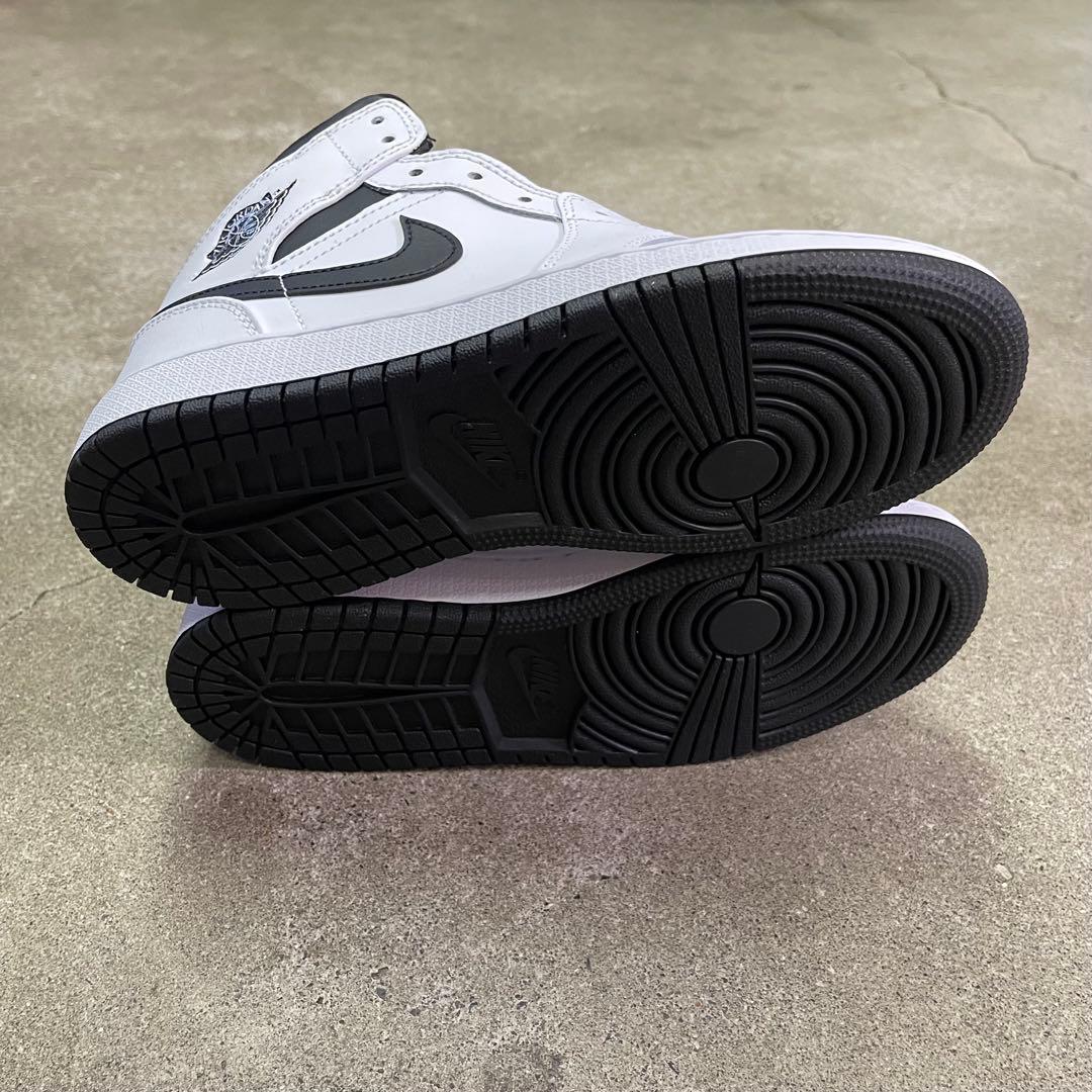 Nike GS Air Jordan 1 Mid White/Black 25㎝