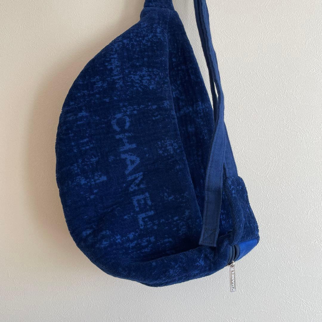 CHANEL コットンテリークロス　ボディバッグ