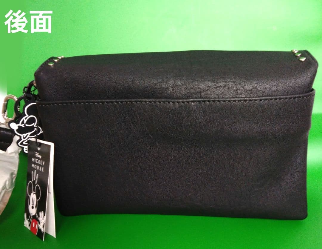 ♦Desigual♦　ミッキーデザイン・レザー調ミドルクロスボディバック　ＢＫ