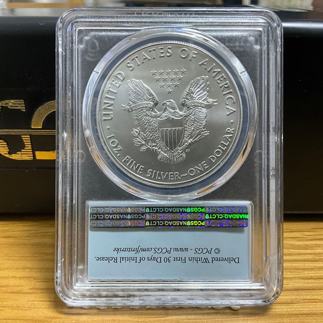 【新品】Silver Eagleイーグル銀貨2021 PCGS MS70 T1