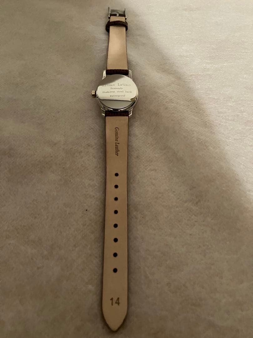 値下げ 稼働★Ritmo Latino グリーン ＱＺ腕時計 電池、革ベルト新品