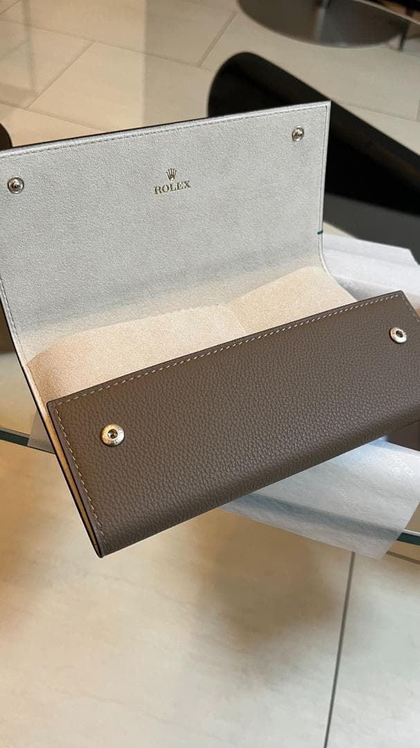 ROLEXロレックス非売品レア　レザー時計ケース　ノベルティ新品未使用　箱付き