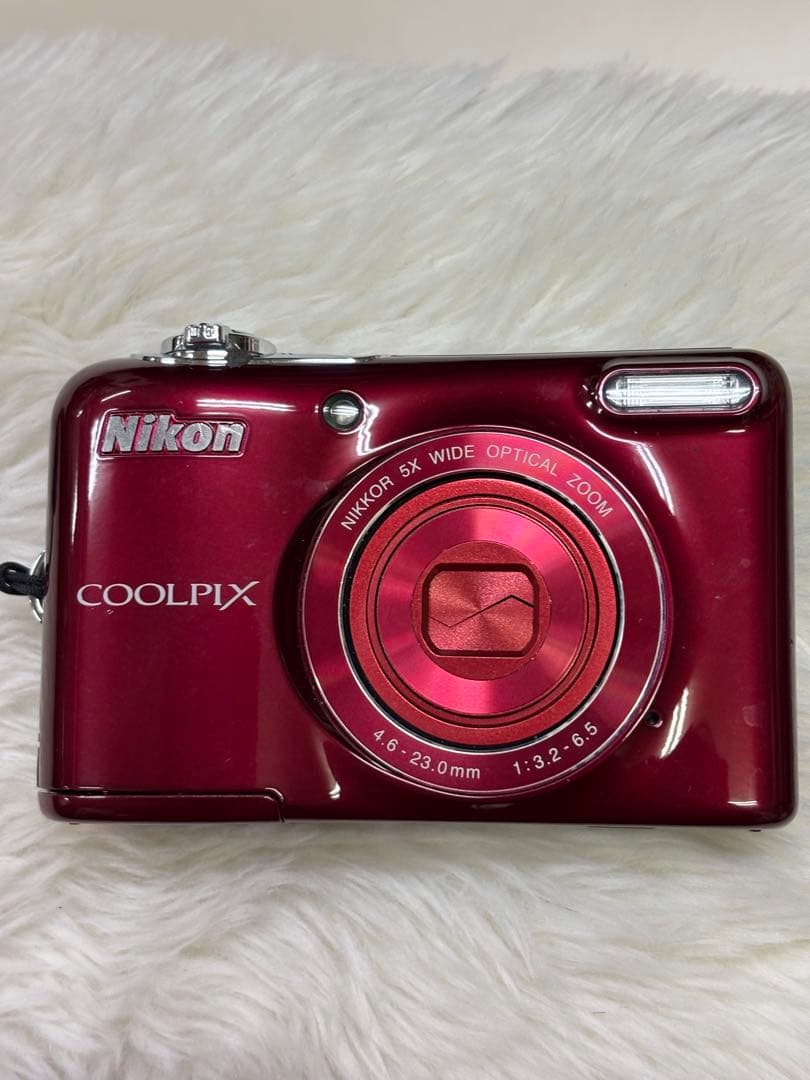 美品ニコンNikon COOLPIX L30 赤