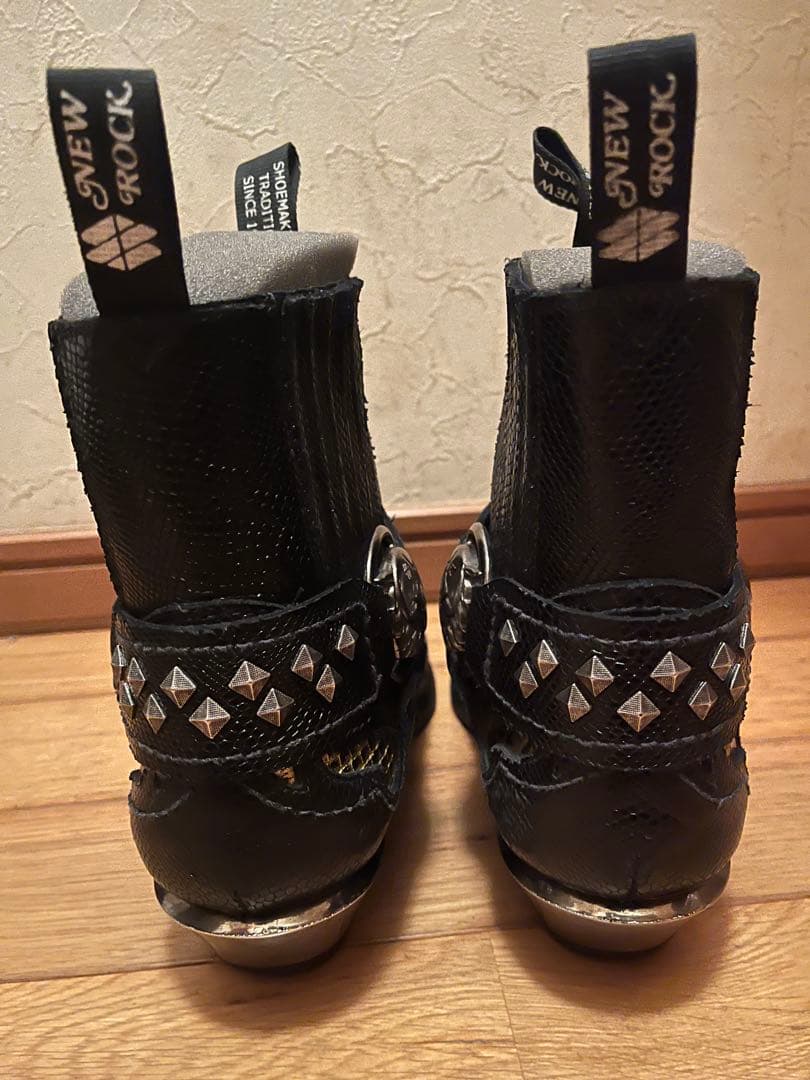 ╋*─様 newrock python heel boots size40