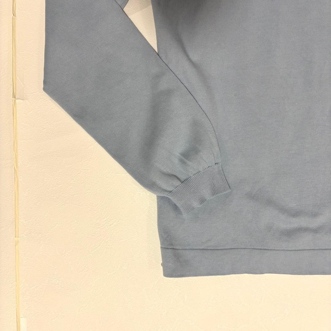 グランサッソ 12G ソフトコットン モックネック46 アイスグレー定価3.3万