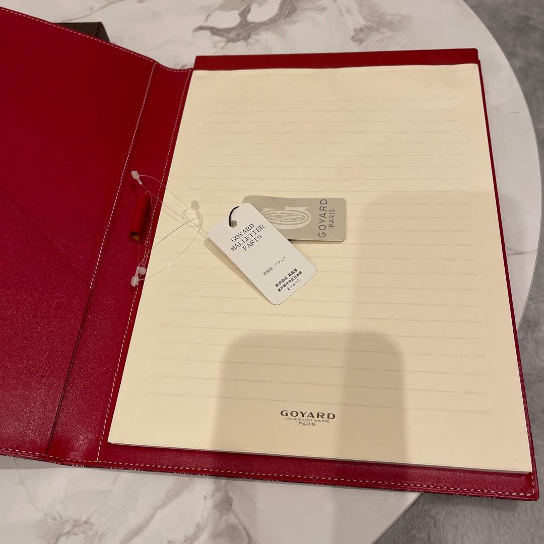 Goyard 赤いパターン A4ノート