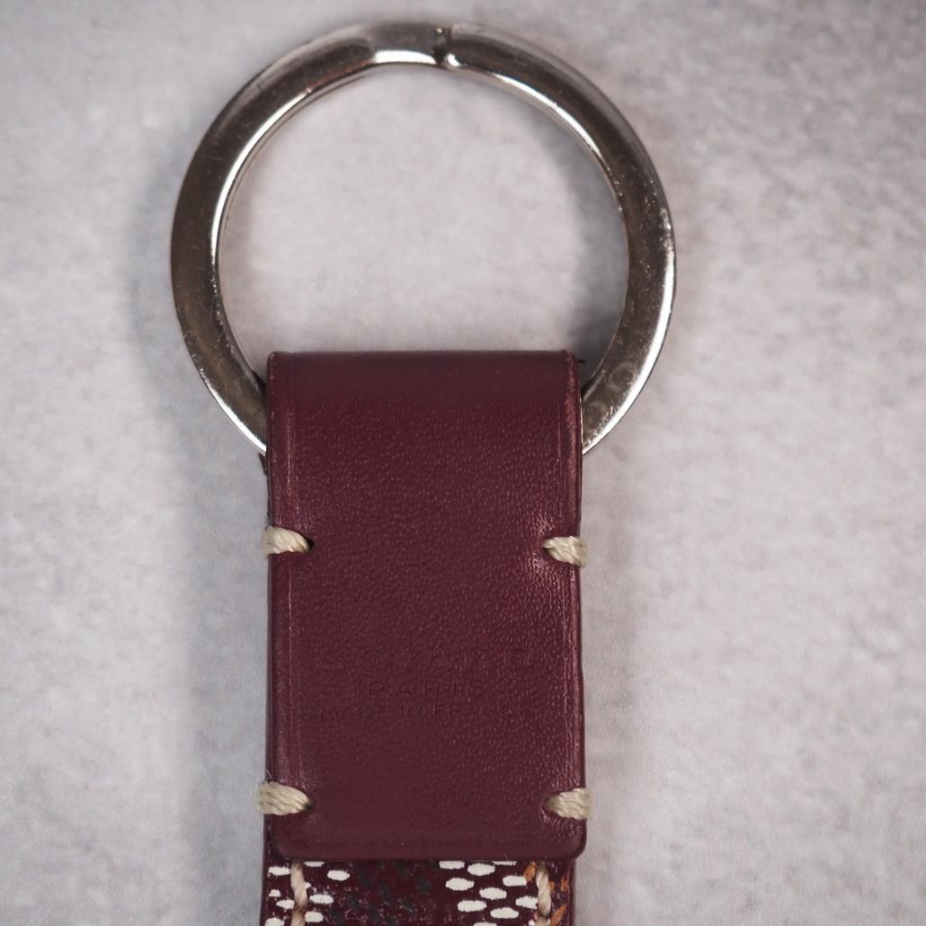 GOYARD キーチェーン ムスクトン ゴヤールディンキャンバス バーガンディ