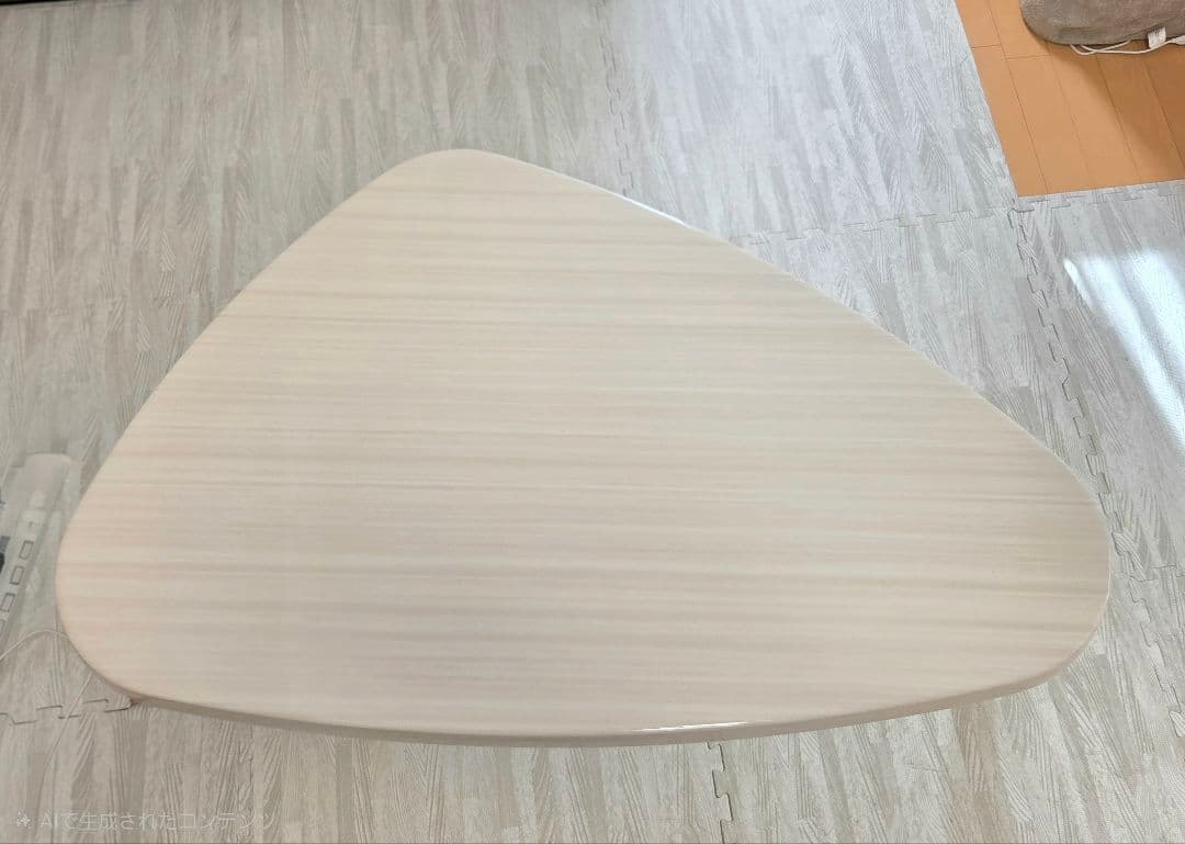 おしゃれローテーブル　白木目　北欧風