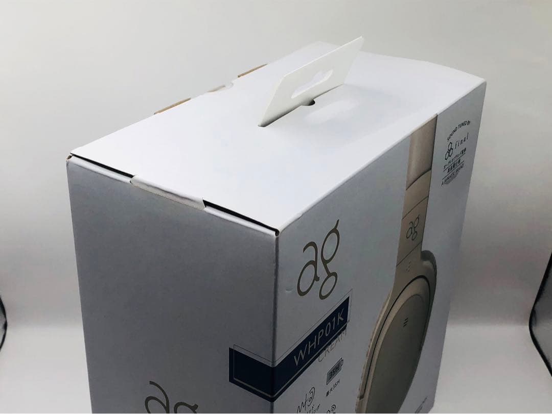 ag WHP01K ワイヤレスヘッドホン bluetooth クリーム