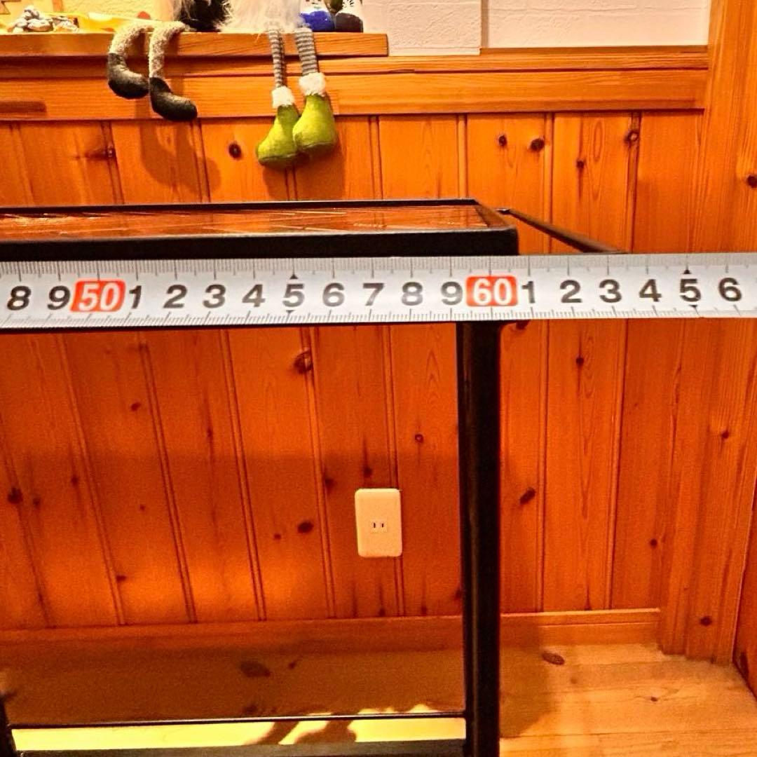 キッチンワゴン　ヘリンボーン　高さ調整可能　什器　ガレージ収納　アイアンラック