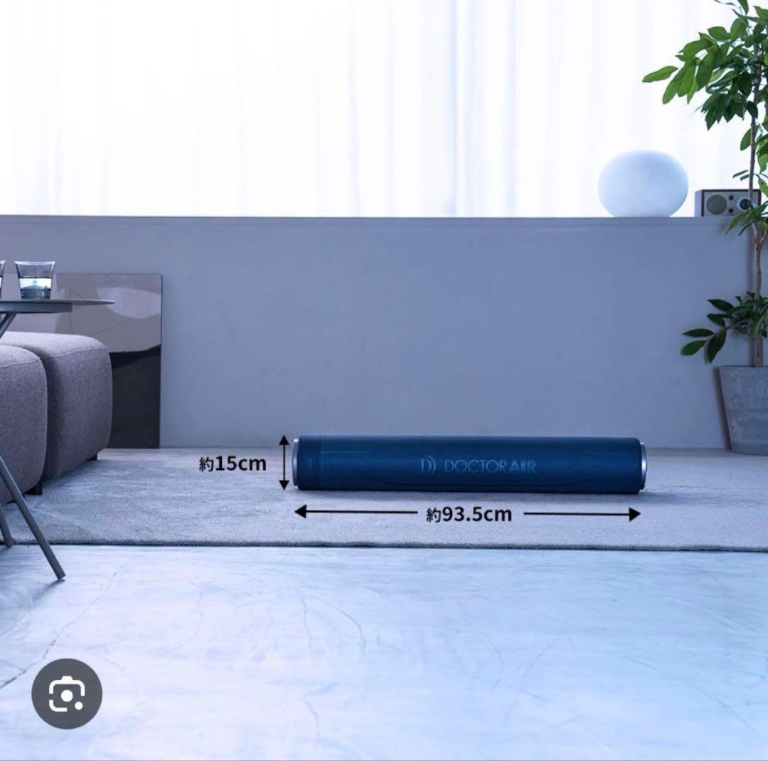 温感・振動ストレッチポール　DOCTOR AIR ピラティスロール ネイビー