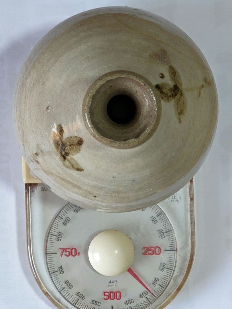 ♦朝鮮 韓国陶磁 鉄絵 秋草文 刷毛目 酒器 徳利 コレクション 骨董品