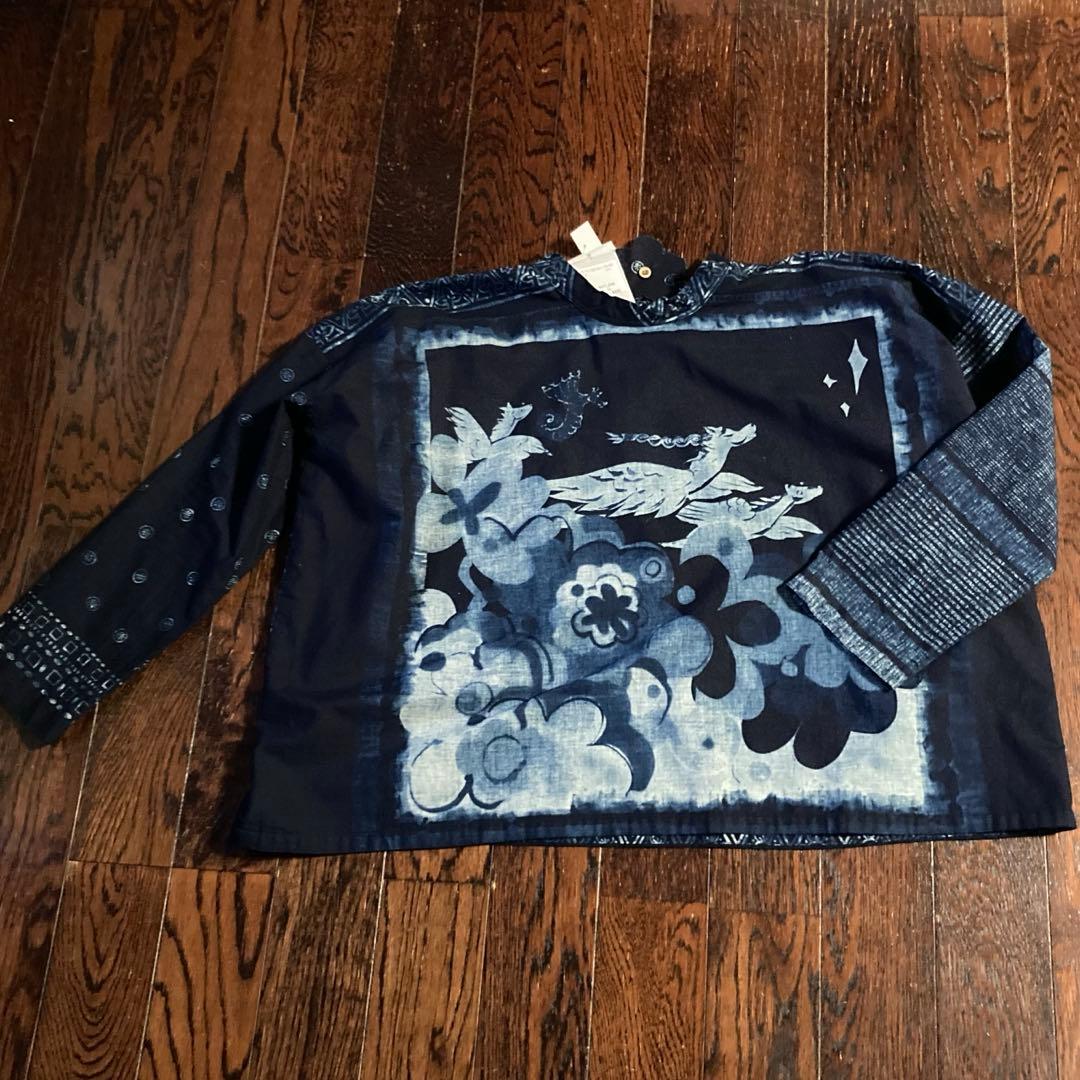 新品　45r 絵本バンダナブラウス