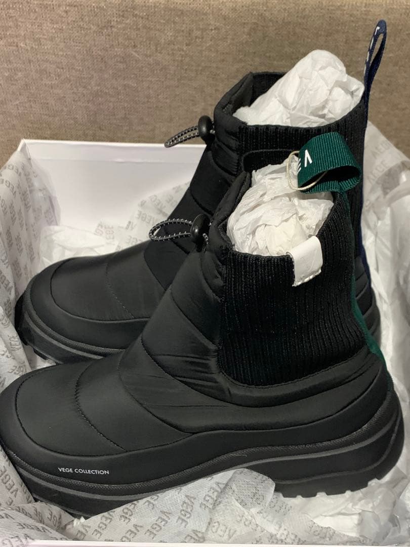 新品未使用　VEGE×nouer スノーブーツ BLACK サイズ36