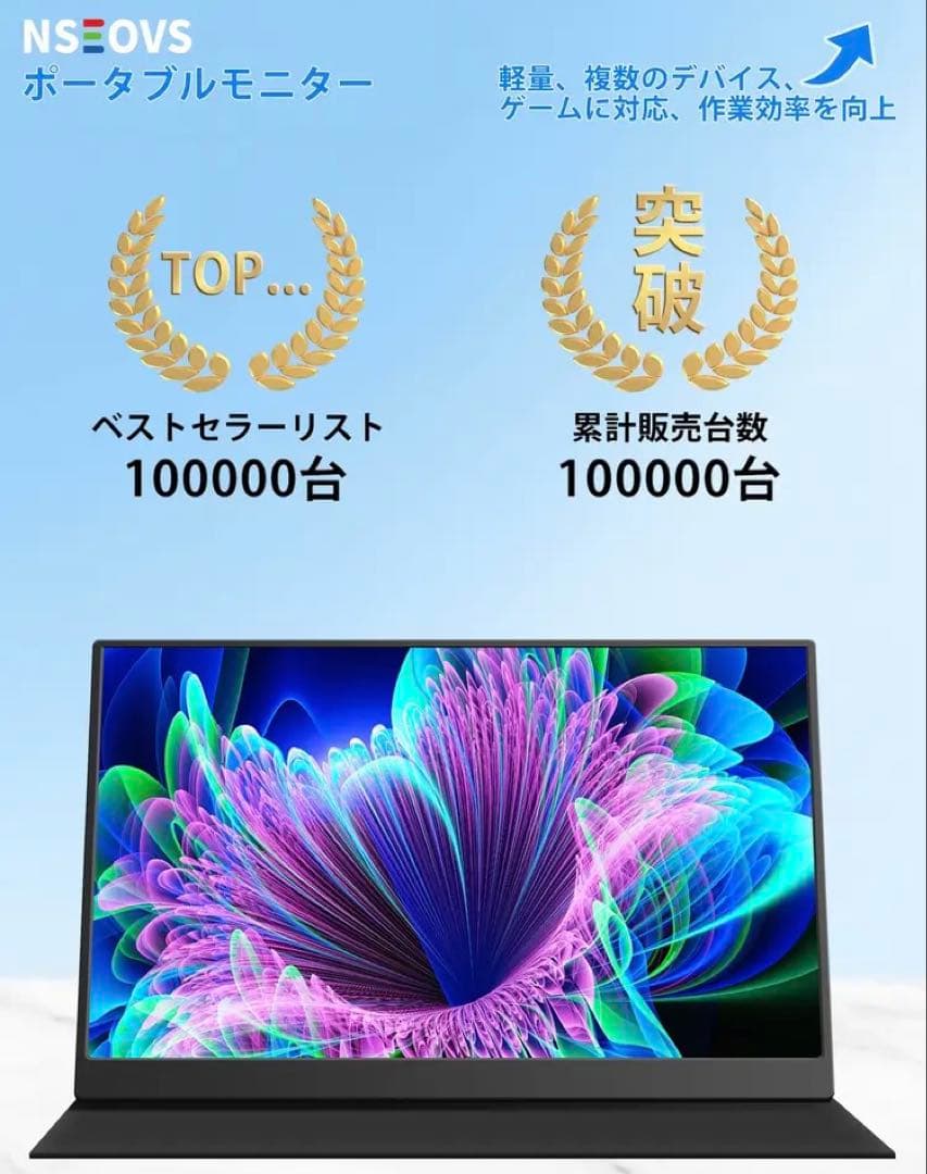 新品・未開封 18.5インチ モバイルモニター FHD 1080P 大画面