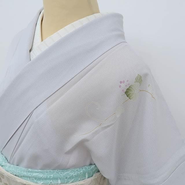 夏着物 正絹 絽“お顔にこやか、ルンルンの童子とあなた♪”訪問着 N-33