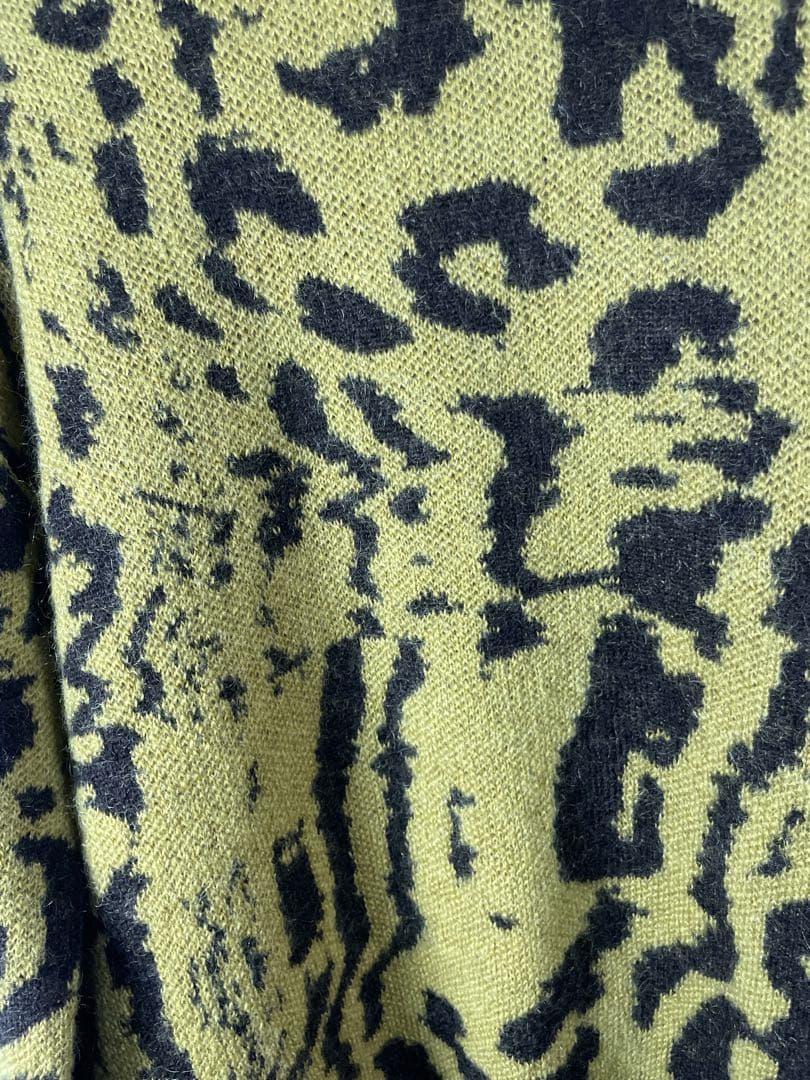 未使用 23AW ジョンローレンス サリバン モヘアニット レオパード 野村訓一