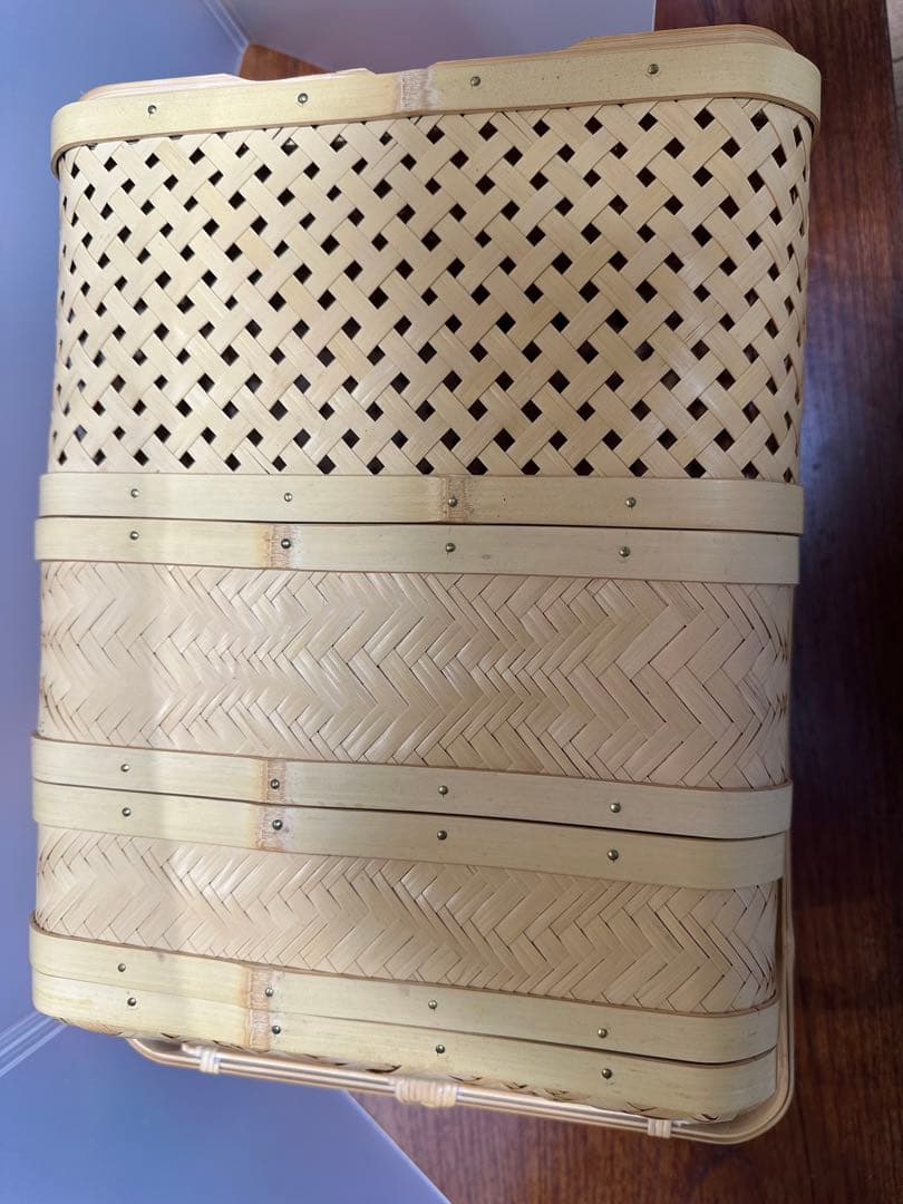 竹虎　３段お弁当かご　籠