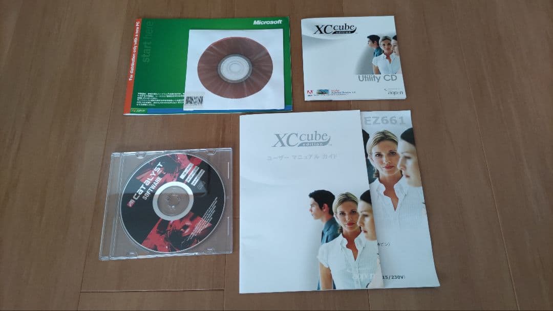 XCcube キューブ型 WindowsXP 自作パソコン WinDVD付き