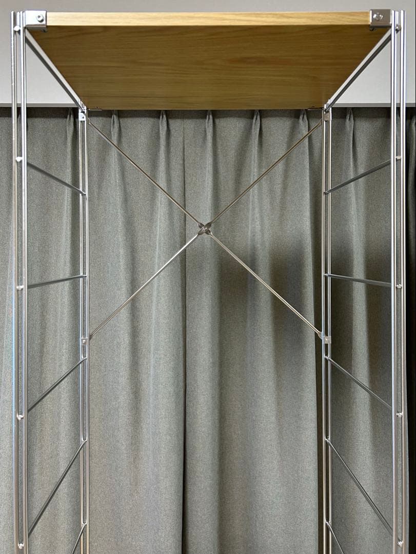 【組立済新品】ステンレスユニットシェルフ 棚5枚セット幅58×高さ175.5cm