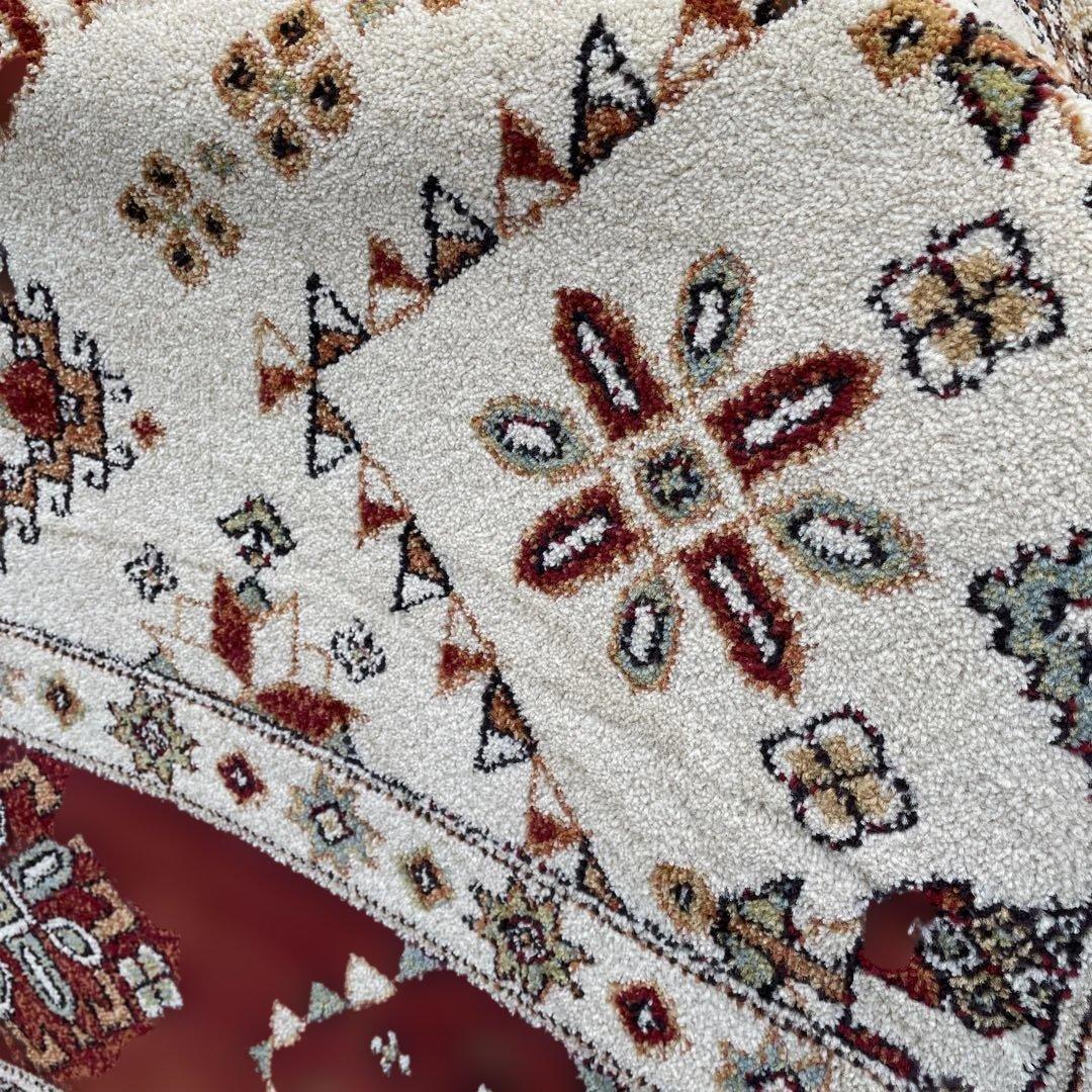 美品　ベルギー絨毯　200×200cm