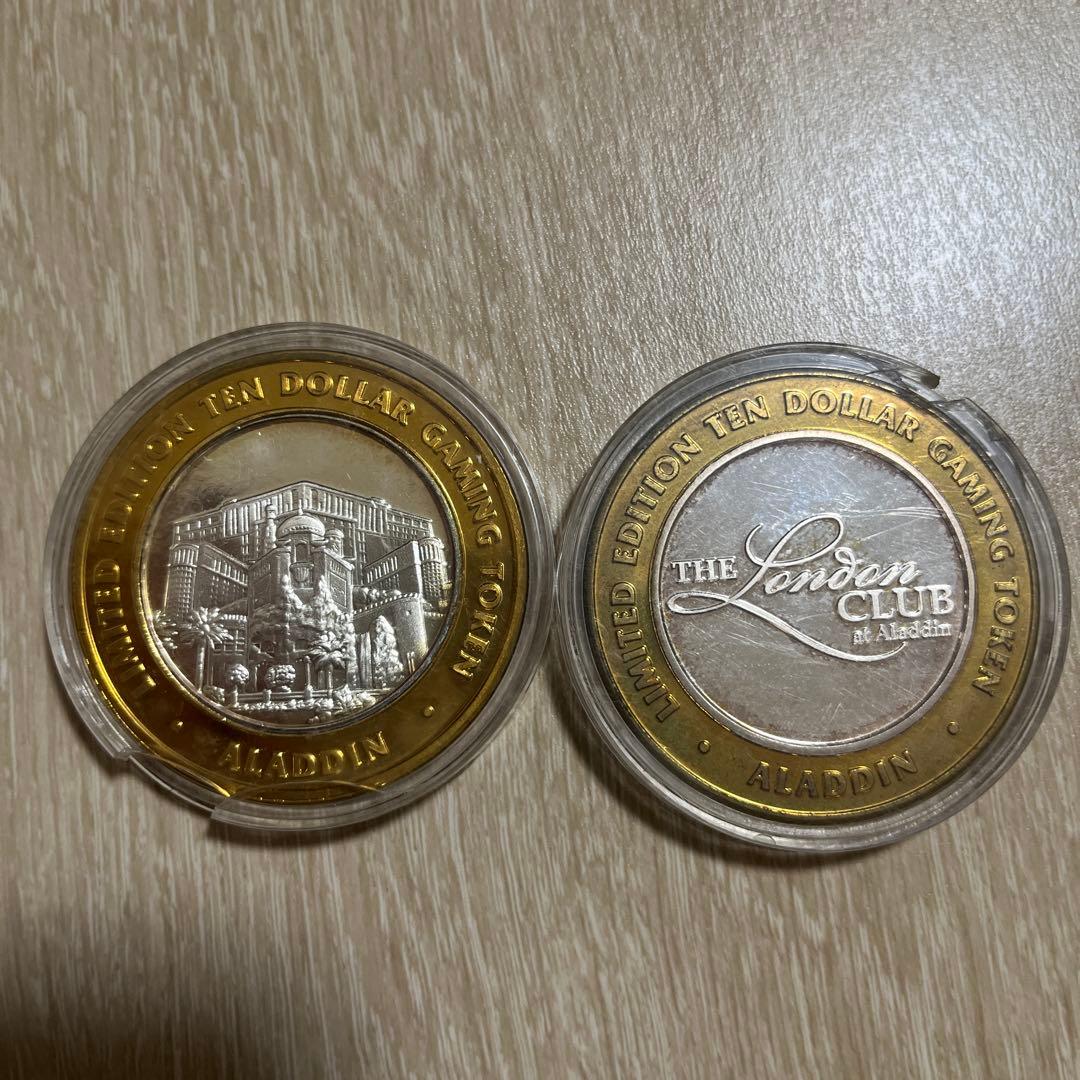 ラスベガス　カジノホテル　ゲーミングトークン　メダルケース入り　LASVegas
