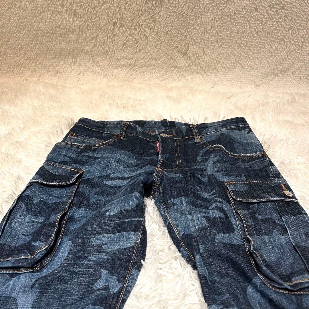 DSQUARED2 カモフラ ジーンズ 48 カーゴパンツデザイン 迷彩